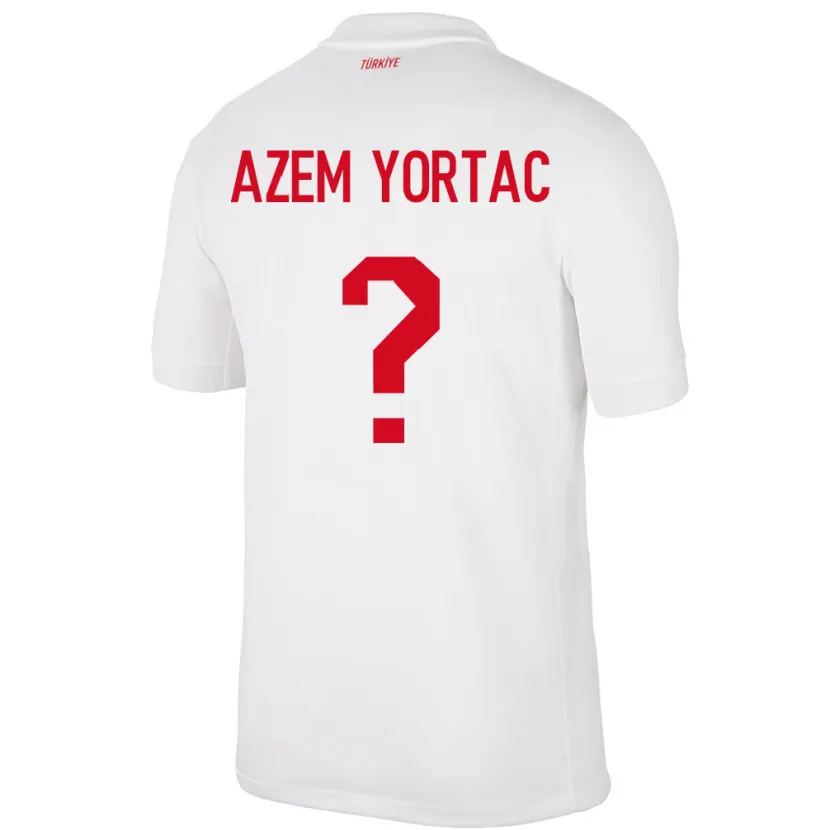 DanxenレディーストルコMustafa Azem Yortaç#0白ホームシャツ24-26ジャージーユニフォーム