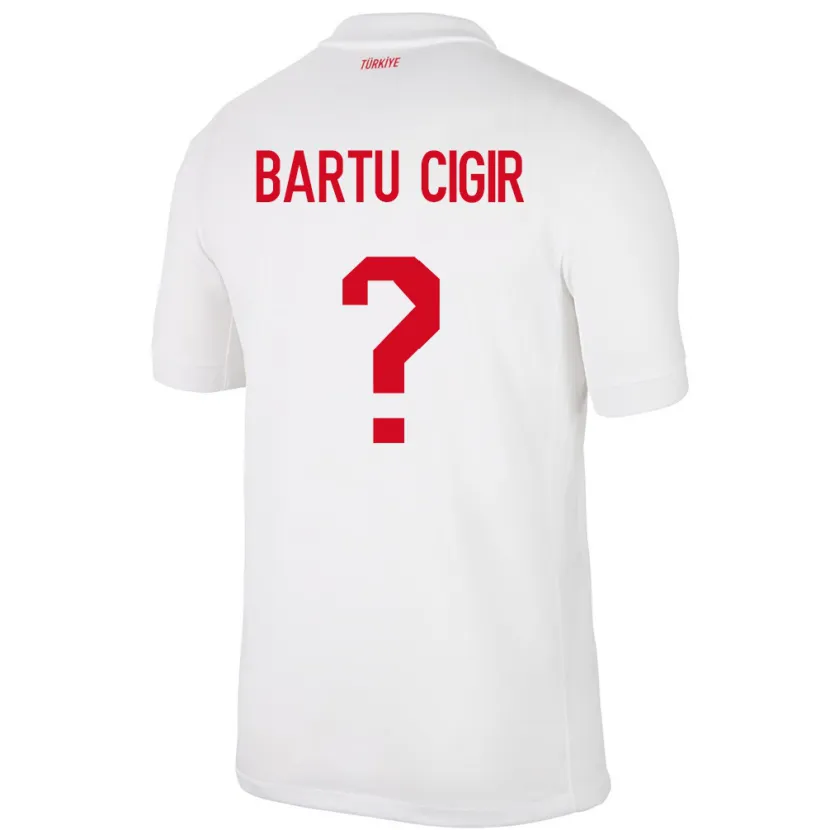 DanxenレディーストルコCan Bartu Çığır#0白ホームシャツ24-26ジャージーユニフォーム
