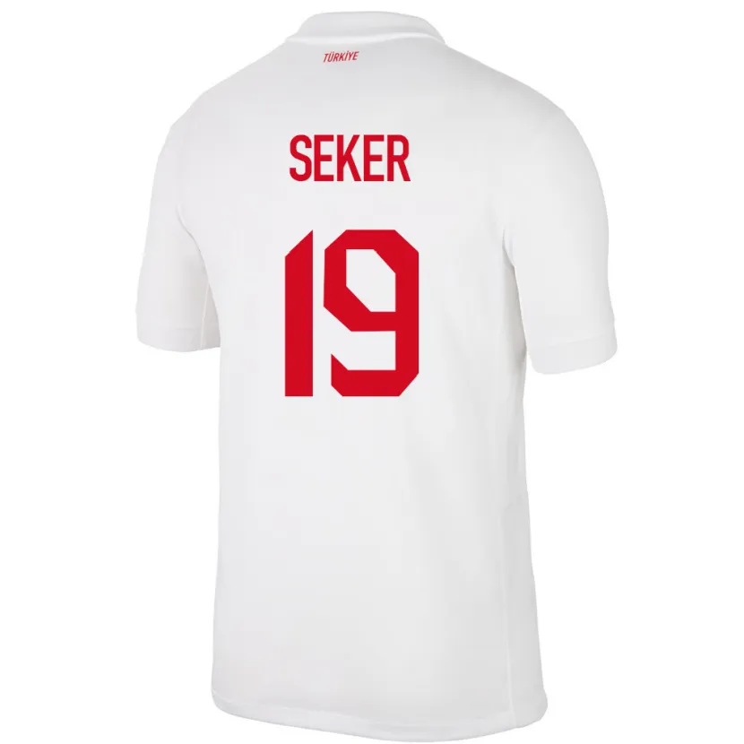 DanxenレディーストルコBusem Şeker#19白ホームシャツ24-26ジャージーユニフォーム