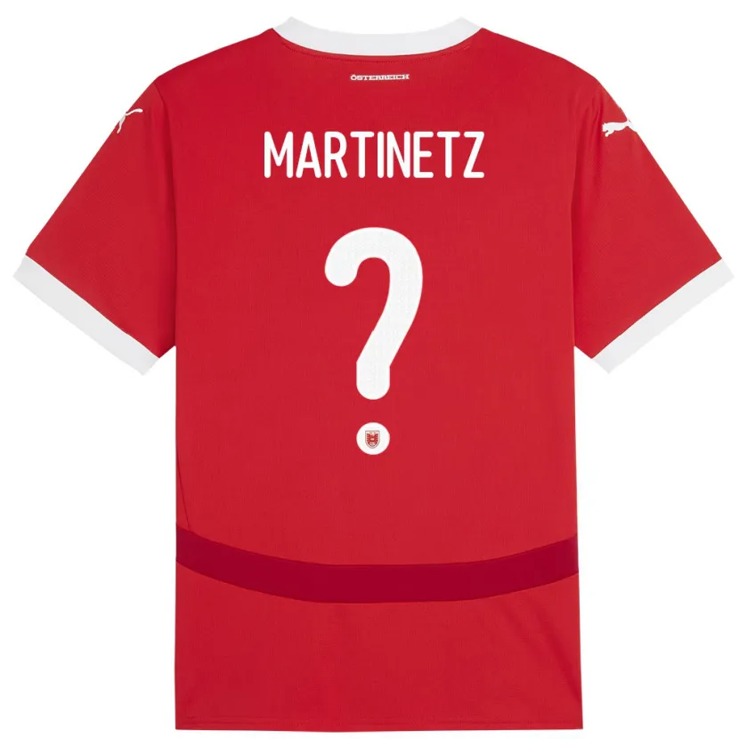 DanxenレディースオーストリアGregor Martinetz#0赤ホームシャツ24-26ジャージーユニフォーム