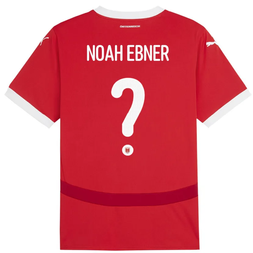 DanxenレディースオーストリアNoah Ebner#0赤ホームシャツ24-26ジャージーユニフォーム