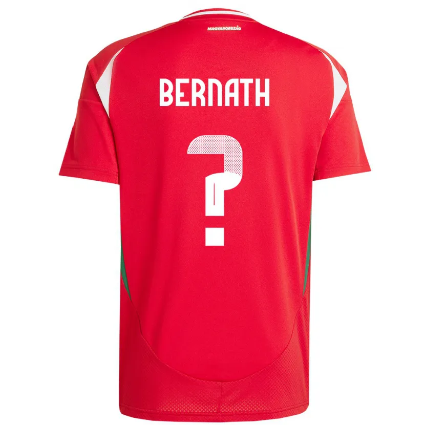 DanxenレディースハンガリーBence Bernáth#0赤ホームシャツ24-26ジャージーユニフォーム
