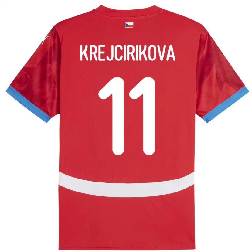 DanxenレディースチェコTereza Krejčiříková#11赤ホームシャツ24-26ジャージーユニフォーム