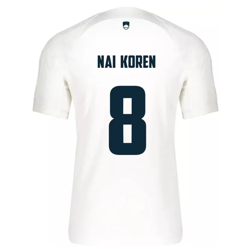 DanxenレディーススロベニアTian Nai Koren#8白ホームシャツ24-26ジャージーユニフォーム