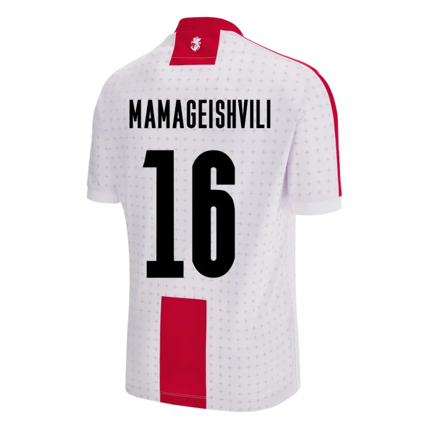 DanxenレディースジョージアGizo Mamageishvili#16白ホームシャツ24-26ジャージーユニフォーム