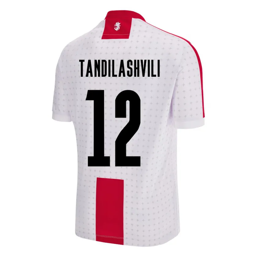 DanxenレディースジョージアLevan Tandilashvili#12白ホームシャツ24-26ジャージーユニフォーム