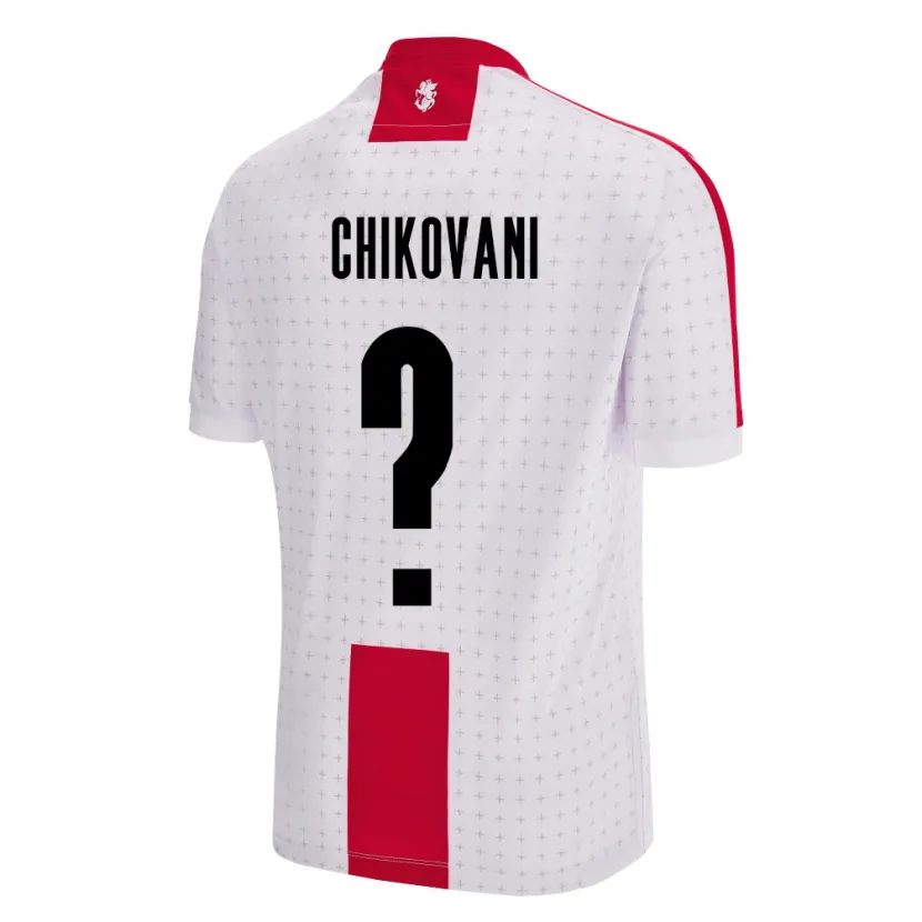 DanxenレディースジョージアNikoloz Chikovani#0白ホームシャツ24-26ジャージーユニフォーム