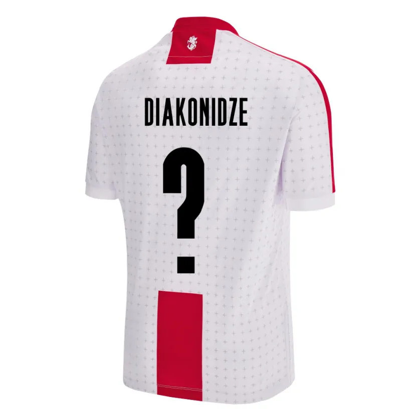DanxenレディースジョージアShota Diakonidze#0白ホームシャツ24-26ジャージーユニフォーム