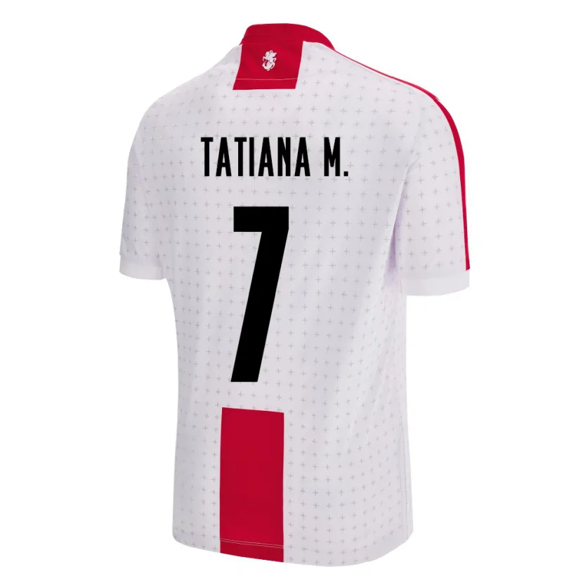 DanxenレディースジョージアTatiana Matveeva#7白ホームシャツ24-26ジャージーユニフォーム