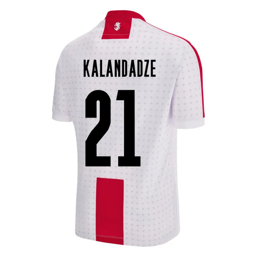 DanxenレディースジョージアMariam Kalandadze#21白ホームシャツ24-26ジャージーユニフォーム