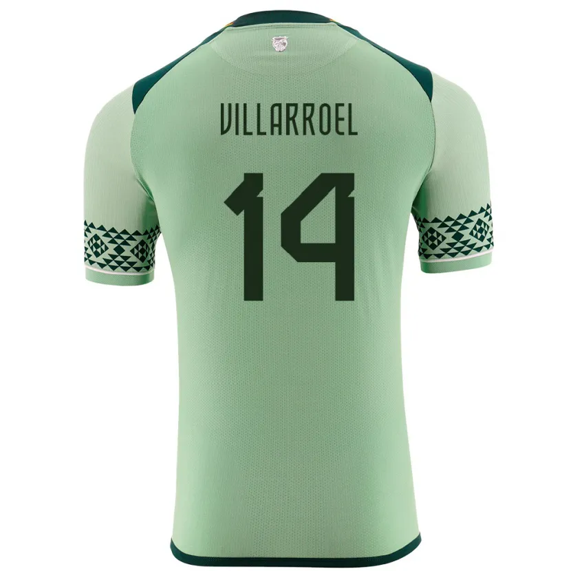 DanxenレディースボリビアMoisés Villarroel#14ライトグリーンホームシャツ24-26ジャージーユニフォーム