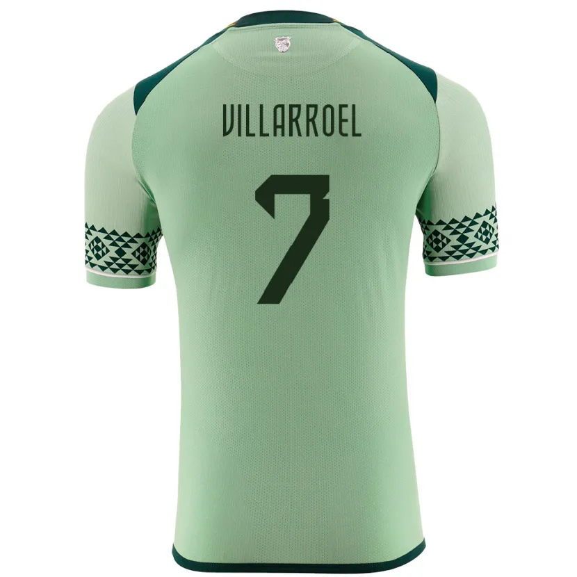 DanxenレディースボリビアMiguel Villarroel#7ライトグリーンホームシャツ24-26ジャージーユニフォーム