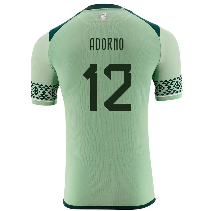 DanxenレディースボリビアCarlos Adorno#12ライトグリーンホームシャツ24-26ジャージーユニフォーム