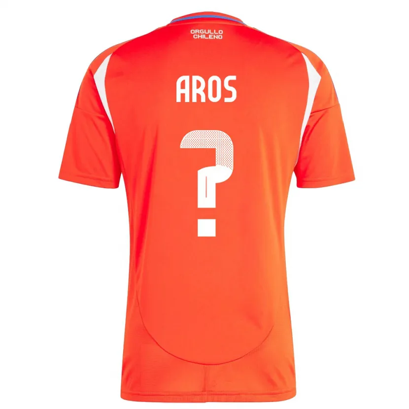 DanxenレディースチリVicente Aros#0赤ホームシャツ24-26ジャージーユニフォーム