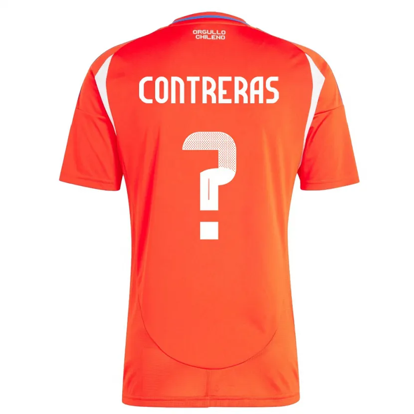 DanxenレディースチリMathías Contreras#0赤ホームシャツ24-26ジャージーユニフォーム
