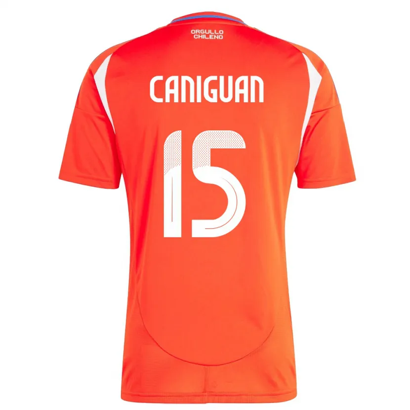 DanxenレディースチリFranchesca Caniguán#15赤ホームシャツ24-26ジャージーユニフォーム