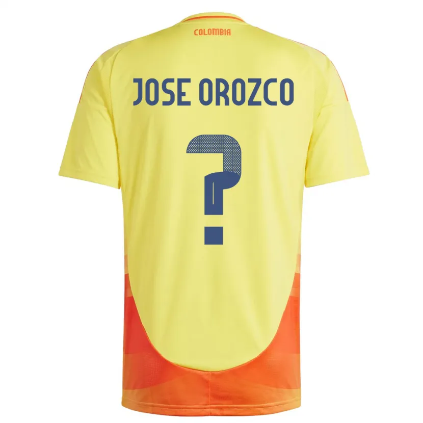 DanxenレディースコロンビアJuan José Orozco#0黄ホームシャツ24-26ジャージーユニフォーム