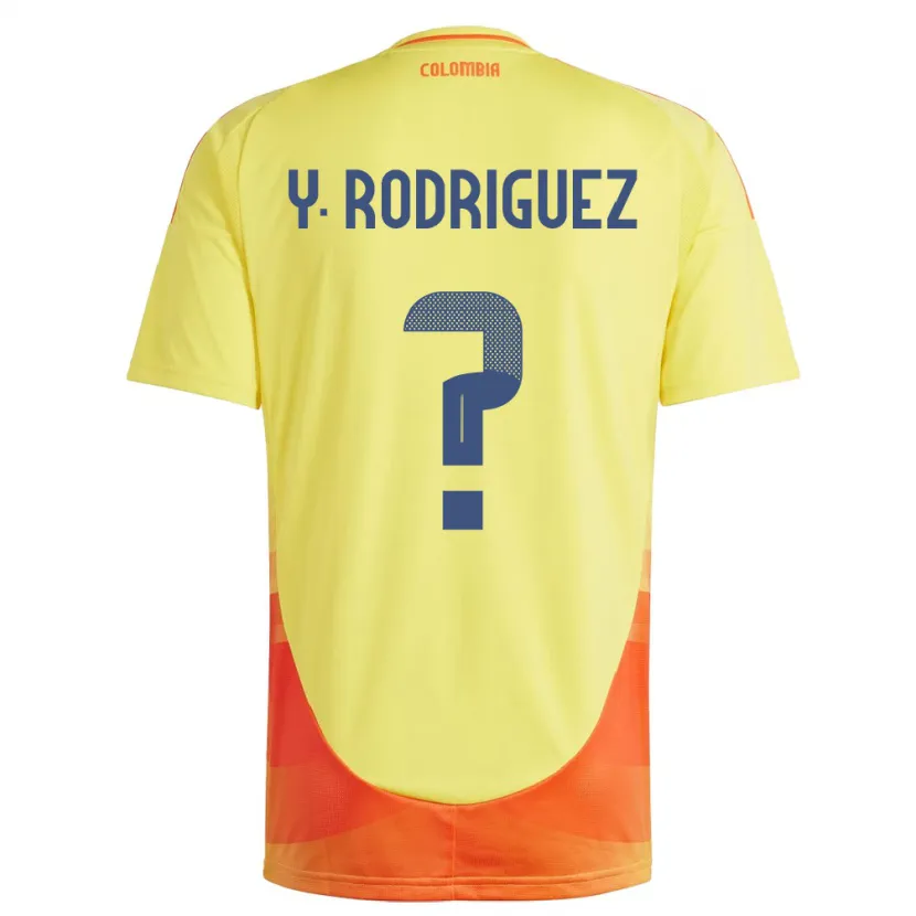 DanxenレディースコロンビアYefrei Rodríguez#0黄ホームシャツ24-26ジャージーユニフォーム