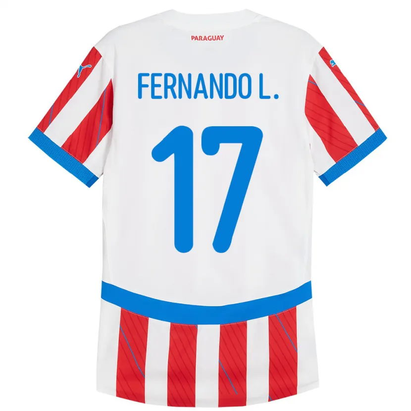 DanxenレディースパラグアイFernando Leguizamón#17赤、白ホームシャツ24-26ジャージーユニフォーム