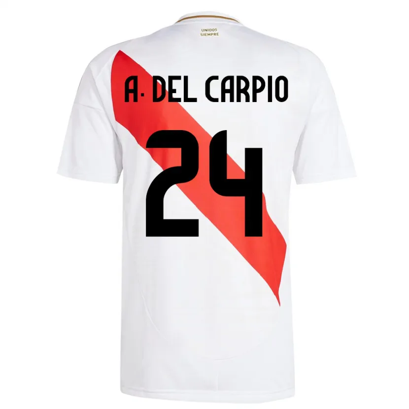 DanxenレディースペルーAnnie Del Carpio#24白ホームシャツ24-26ジャージーユニフォーム