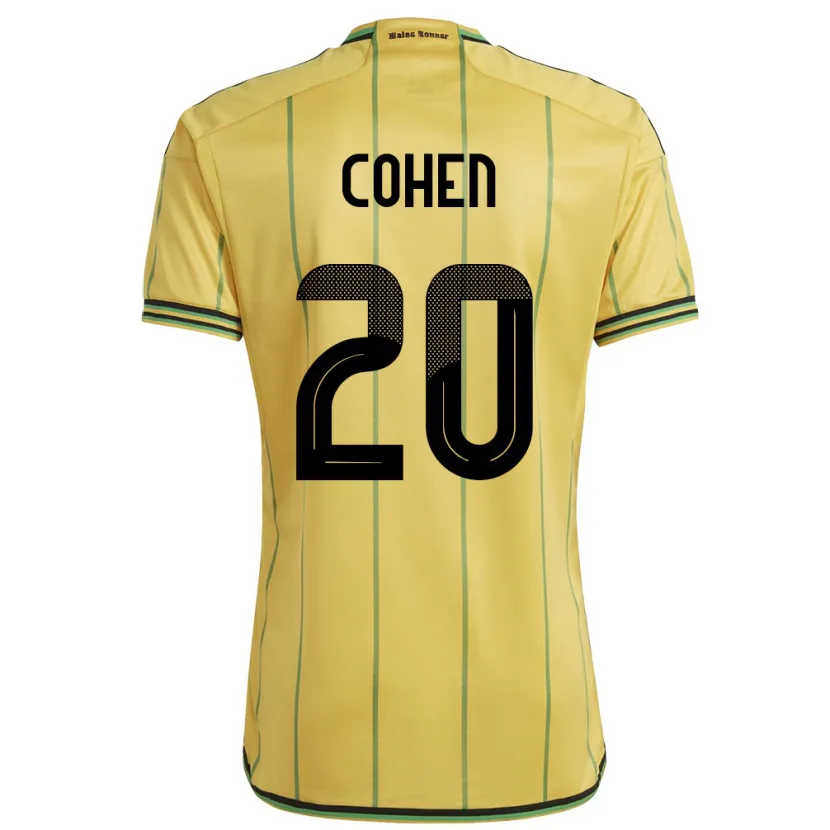 DanxenレディースジャマイカDunsting Cohen#20黄ホームシャツ24-26ジャージーユニフォーム