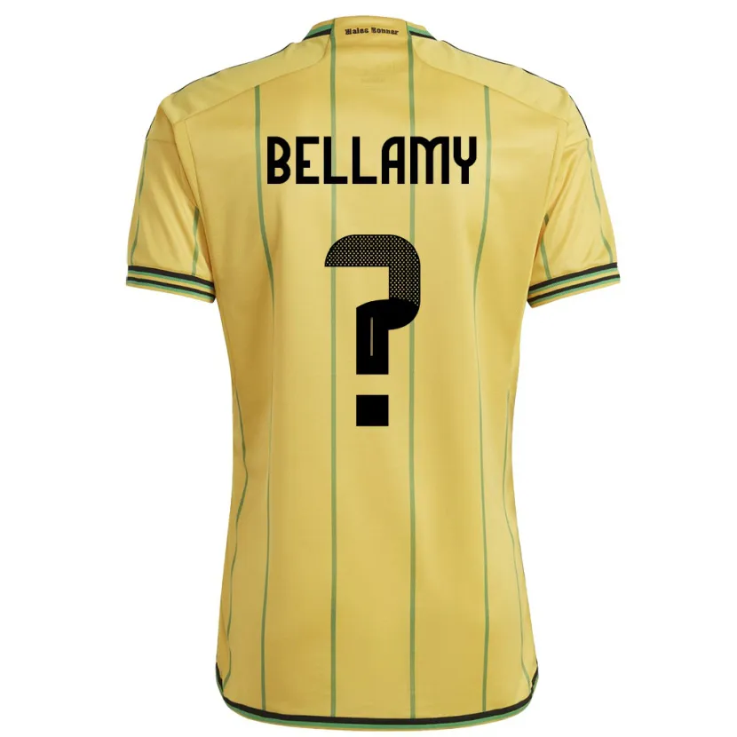 DanxenレディースジャマイカSydney Bellamy#0黄ホームシャツ24-26ジャージーユニフォーム