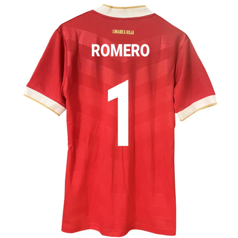DanxenレディースパナマManuel Romero#1赤ホームシャツ24-26ジャージーユニフォーム