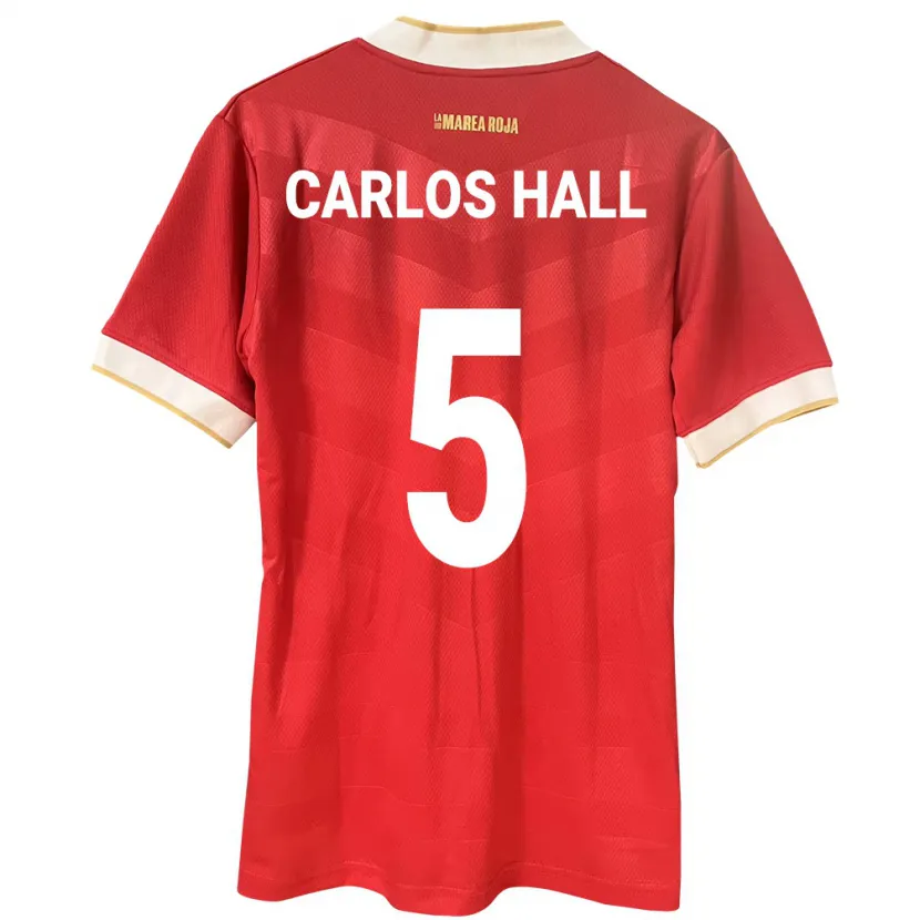 DanxenレディースパナマJuan Carlos Hall#5赤ホームシャツ24-26ジャージーユニフォーム