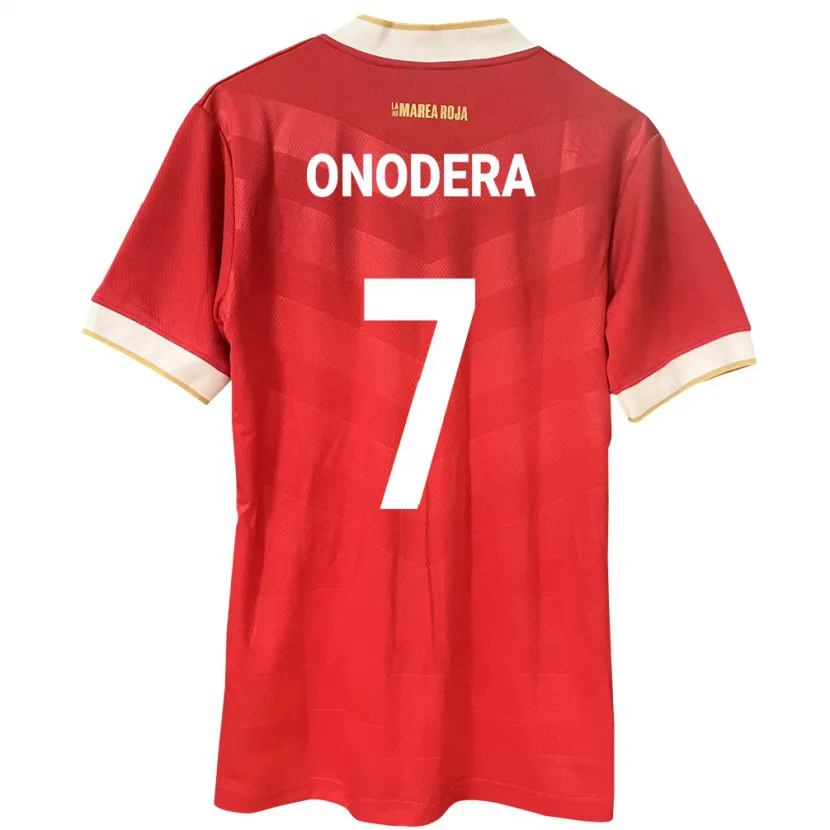 DanxenレディースパナマAlison Onodera#7赤ホームシャツ24-26ジャージーユニフォーム
