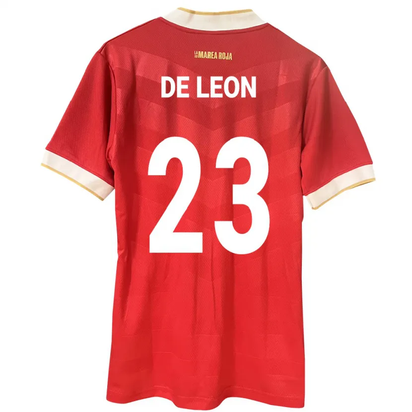 DanxenレディースパナマYerenis De León#23赤ホームシャツ24-26ジャージーユニフォーム
