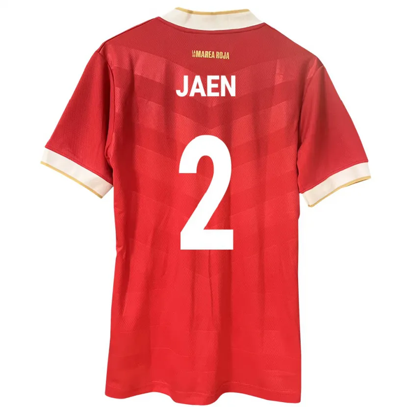 Danxenレディースパナマヒラリー・ジャエン#2赤ホームシャツ24-26ジャージーユニフォーム