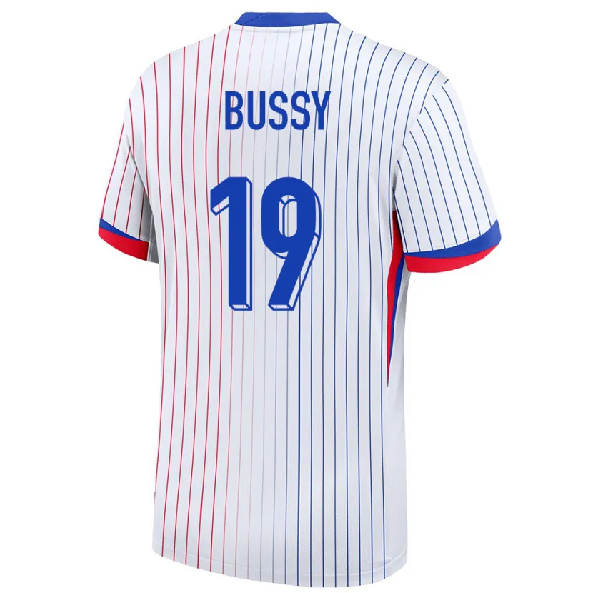 DanxenレディースフランスKessya Bussy#19白アウェイシャツ24-26ジャージーユニフォーム