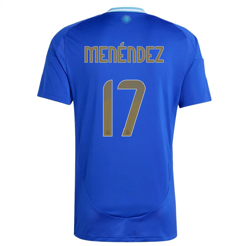 Danxenレディースアルゼンチンミラグロス・メネンデス#17青アウェイシャツ24-26ジャージーユニフォーム