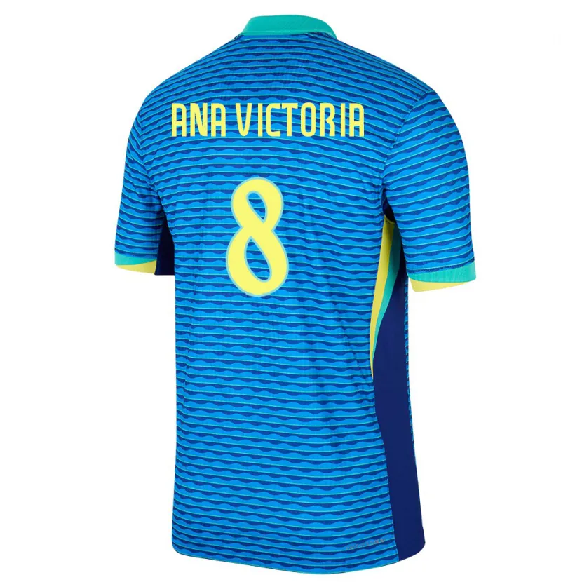 DanxenレディースブラジルAna Victoria#8青アウェイシャツ24-26ジャージーユニフォーム