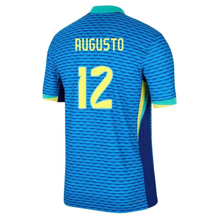 DanxenレディースブラジルCesar Augusto#12青アウェイシャツ24-26ジャージーユニフォーム