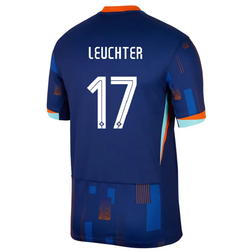 Danxenレディースオランダロメ・ロイヒター#17青アウェイシャツ24-26ジャージーユニフォーム