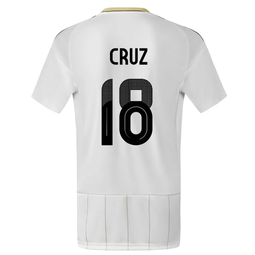 DanxenレディースコスタリカAaron Cruz#18白アウェイシャツ24-26ジャージーユニフォーム