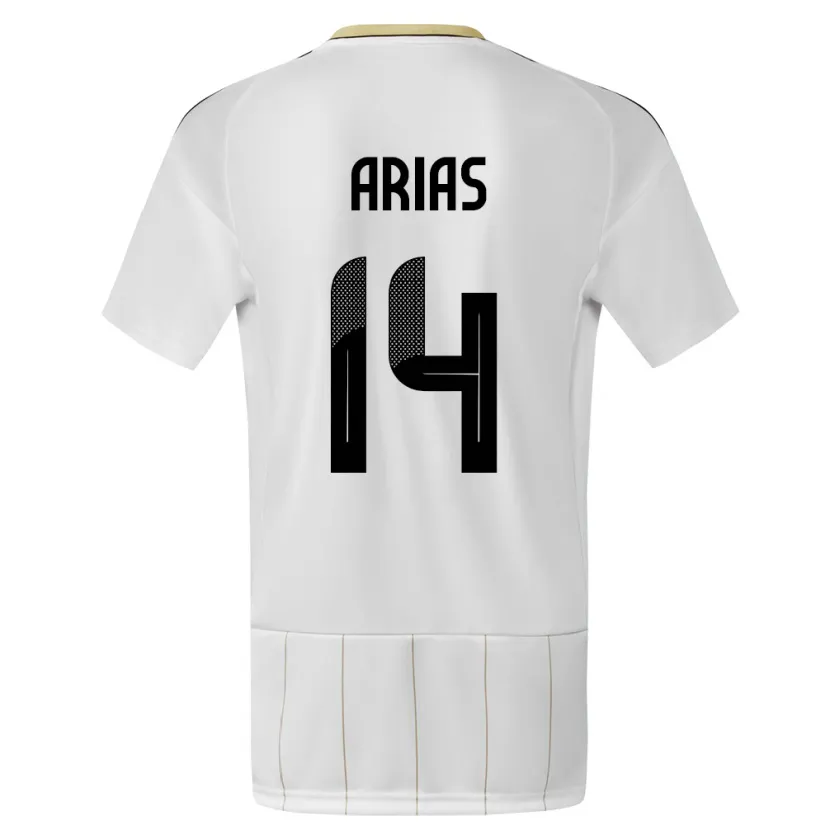 DanxenレディースコスタリカTimothy Arias#14白アウェイシャツ24-26ジャージーユニフォーム