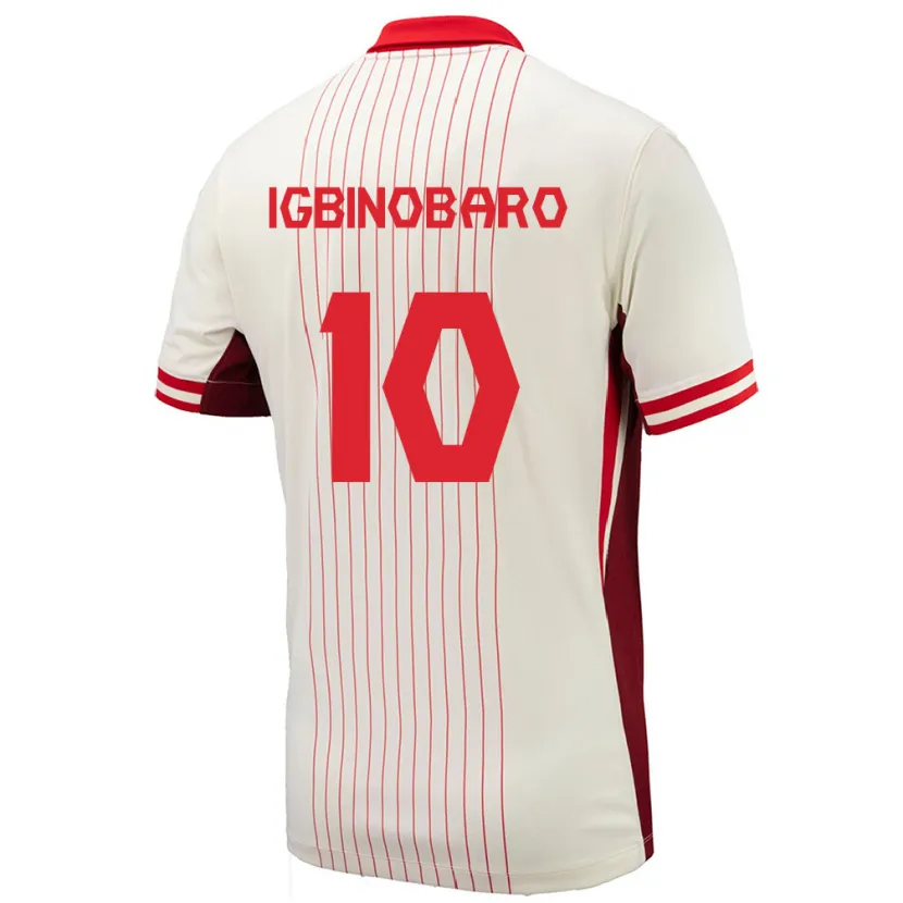 Danxenレディースカナダフィリップ・オサヤメン・イグビノバロ#10白アウェイシャツ24-26ジャージーユニフォーム