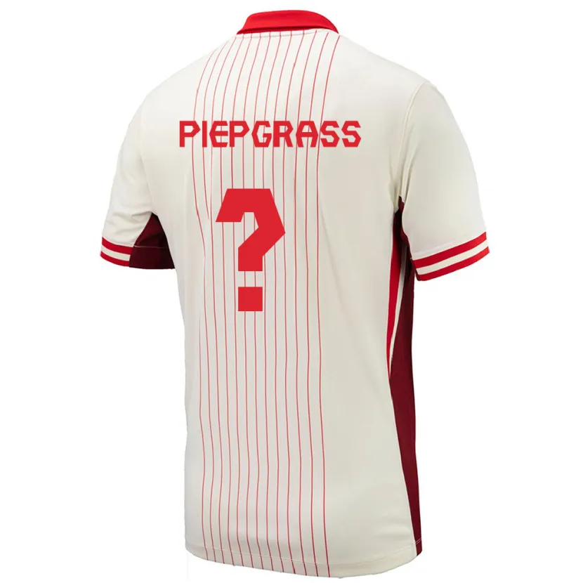 DanxenレディースカナダMax Piepgrass#0白アウェイシャツ24-26ジャージーユニフォーム