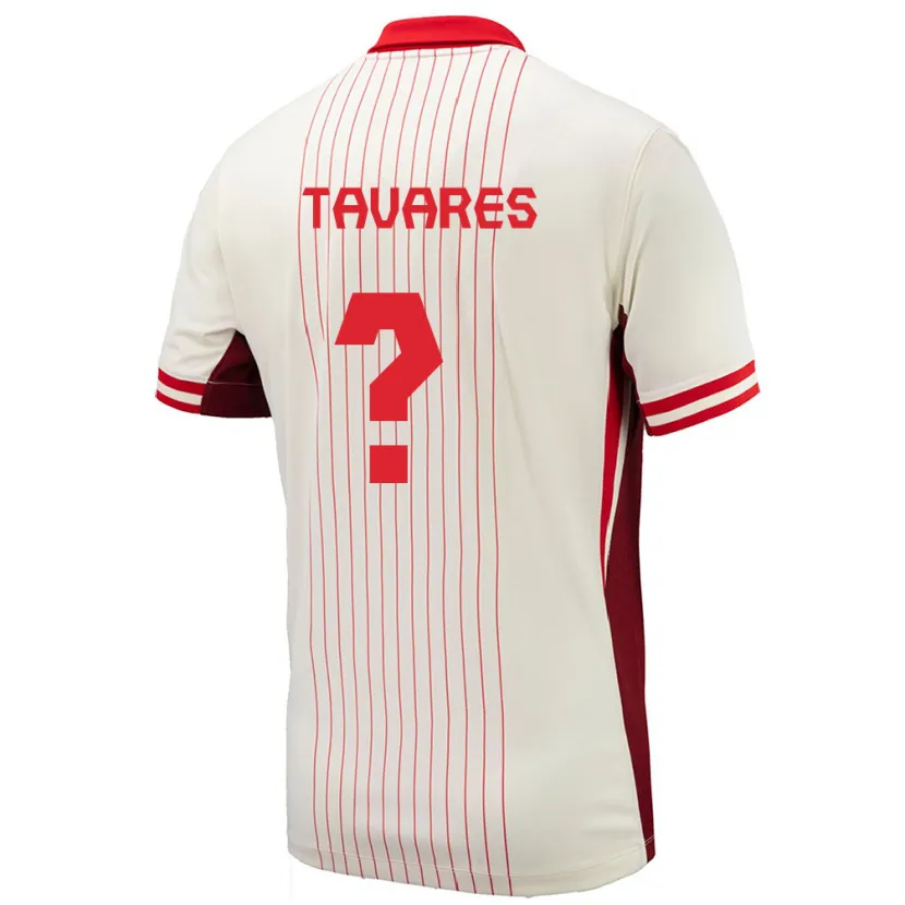 DanxenレディースカナダHugo Tavares#0白アウェイシャツ24-26ジャージーユニフォーム