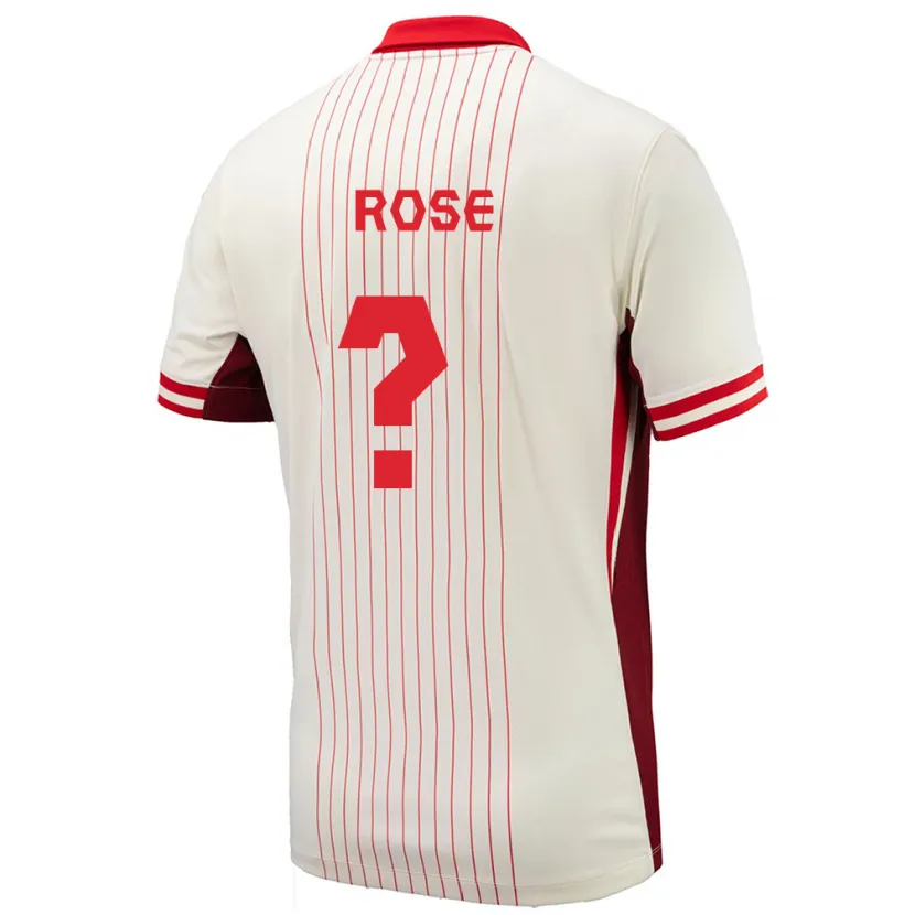 DanxenレディースカナダFederico Rose#0白アウェイシャツ24-26ジャージーユニフォーム