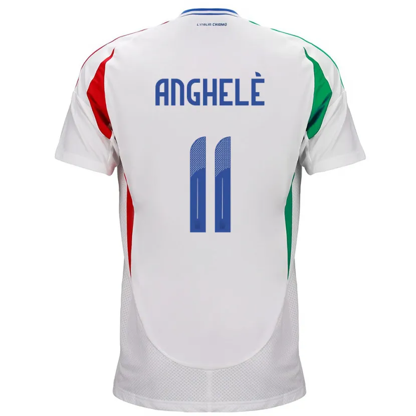 DanxenレディースイタリアLorenzo Anghelè#11白アウェイシャツ24-26ジャージーユニフォーム