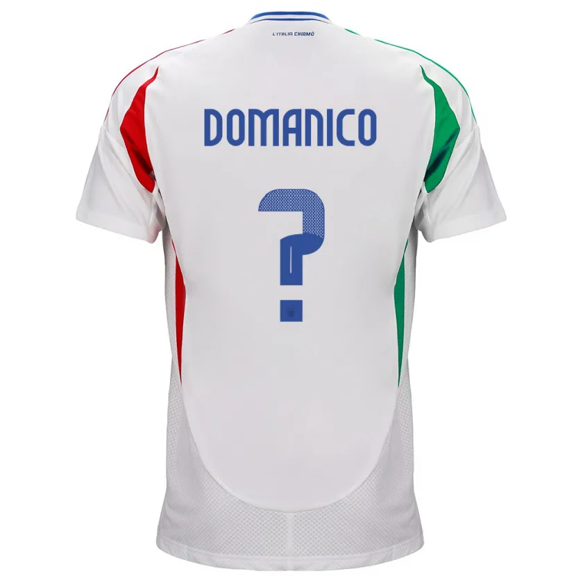 DanxenレディースイタリアSaverio Domanico#0白アウェイシャツ24-26ジャージーユニフォーム