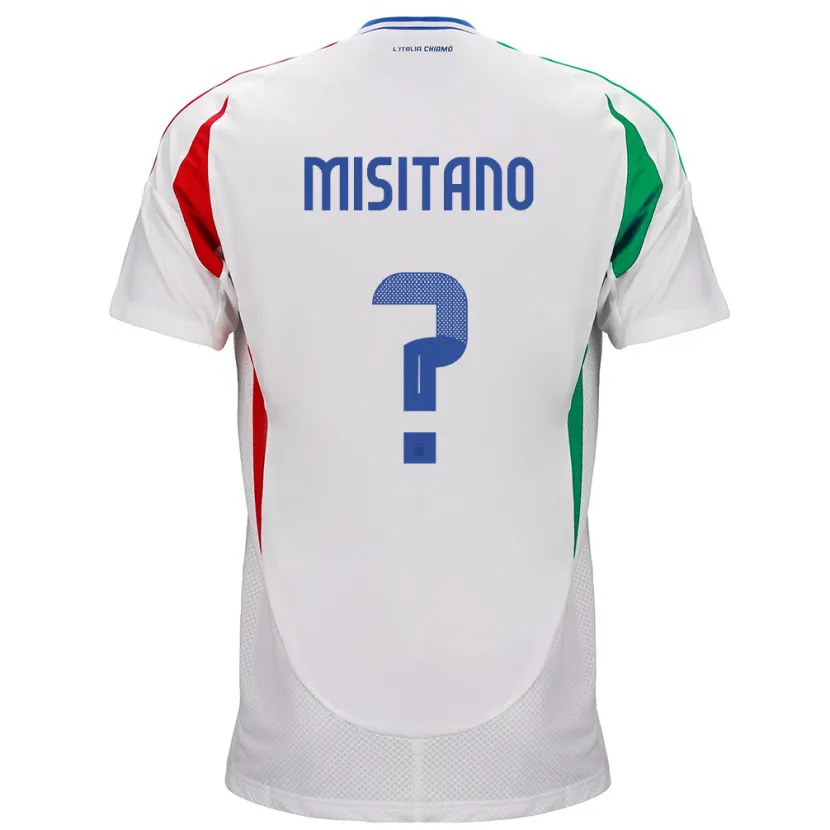 DanxenレディースイタリアGiulio Misitano#0白アウェイシャツ24-26ジャージーユニフォーム