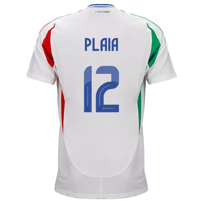 DanxenレディースイタリアFrancesco Plaia#12白アウェイシャツ24-26ジャージーユニフォーム