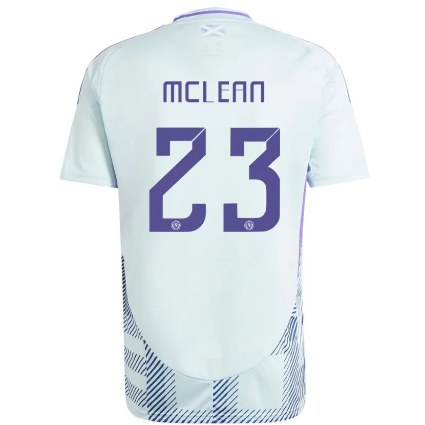 Danxenレディーススコットランドケニー・マクリーン#23ライトミントブルーアウェイシャツ24-26ジャージーユニフォーム