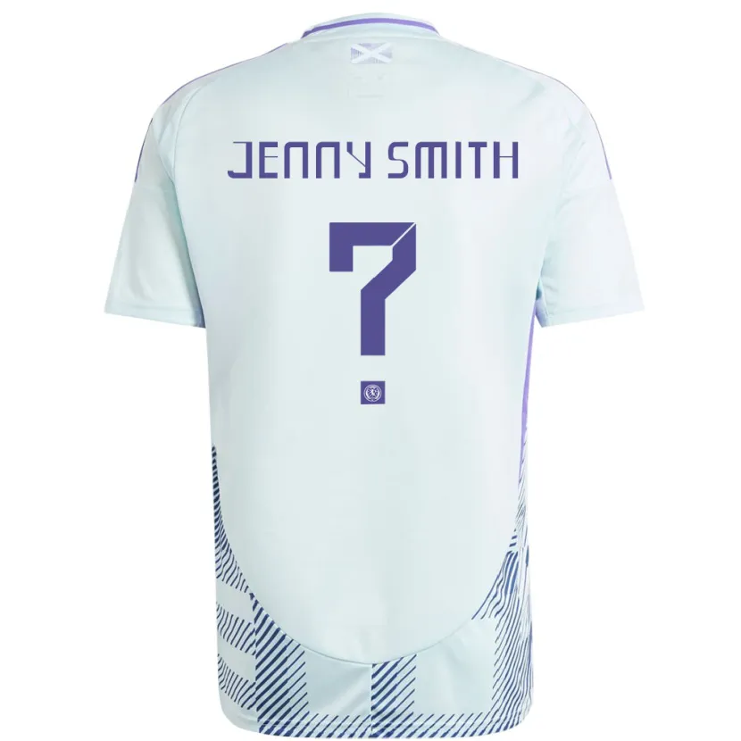 DanxenレディーススコットランドJenny Smith#0ライトミントブルーアウェイシャツ24-26ジャージーユニフォーム