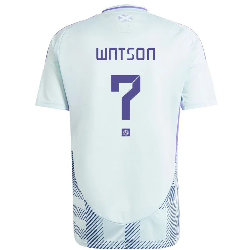 DanxenレディーススコットランドEmma Watson#0ライトミントブルーアウェイシャツ24-26ジャージーユニフォーム