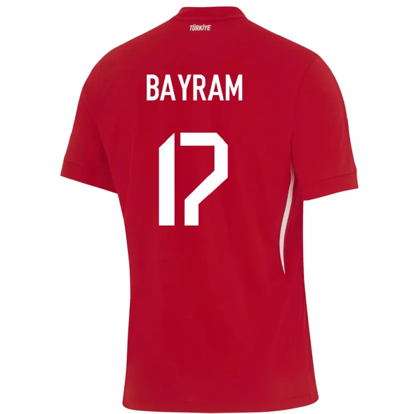 DanxenレディーストルコAbdurrahman Bayram#17赤アウェイシャツ24-26ジャージーユニフォーム